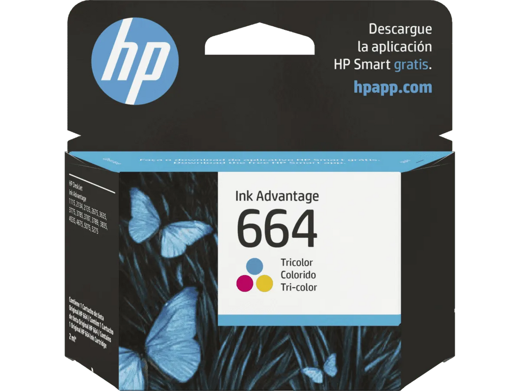 HP 664 Tricolor (F6V28AL) Original Ink Cartridge