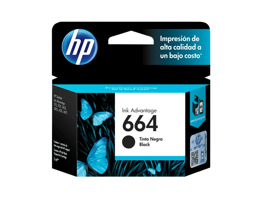 HP 664 Black (F6V29AL) Original Ink Cartridge