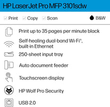 Load image into Gallery viewer, Printer HP Laserjet Pro MFP 3101sdw (Print, Copy &amp; Scan)
