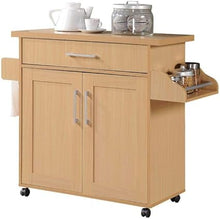 Load image into Gallery viewer, Kitchen Island with Spice Rack, Towel Rack &amp; Drawer
