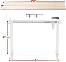 Load image into Gallery viewer, Table / Desk Adjustable Height, Electric, 48x24&quot;
