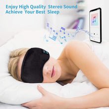 Load image into Gallery viewer, Headphones Bluetooth Eye Mask - Handsfree Sleeping Mask with Built-in Speakers Microphone
