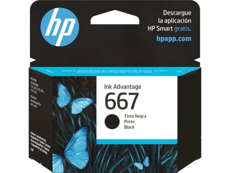 HP 667 Black (3YM79AL) Original Ink Cartridge