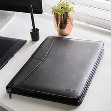 Load image into Gallery viewer, Padfolio with Zipper, Color: Black
